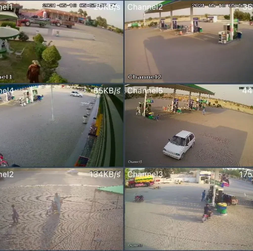 CCTv installation project on Fuel station in lahore completed by EziSo;