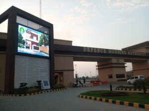 EziSol install a P8 Outdoor SMD Screens which provides water resistent properties in it self. 