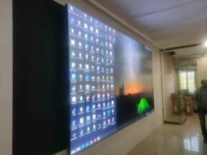 EziSol installed a complete solution of 3x3 Dahua LCD Video Wall at HISDU, Lahore